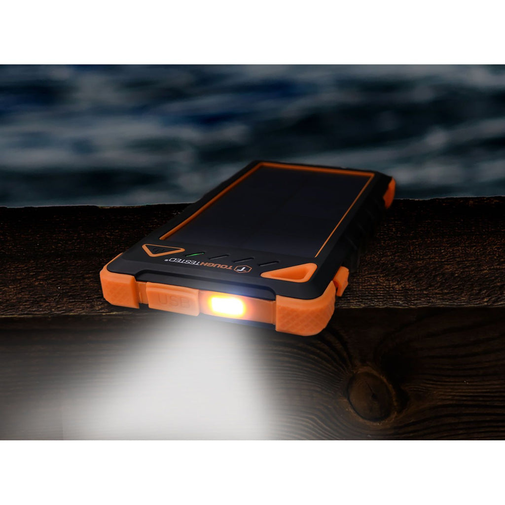 Tough Tested 8,000mAh Solar Power Bank With Flashlight