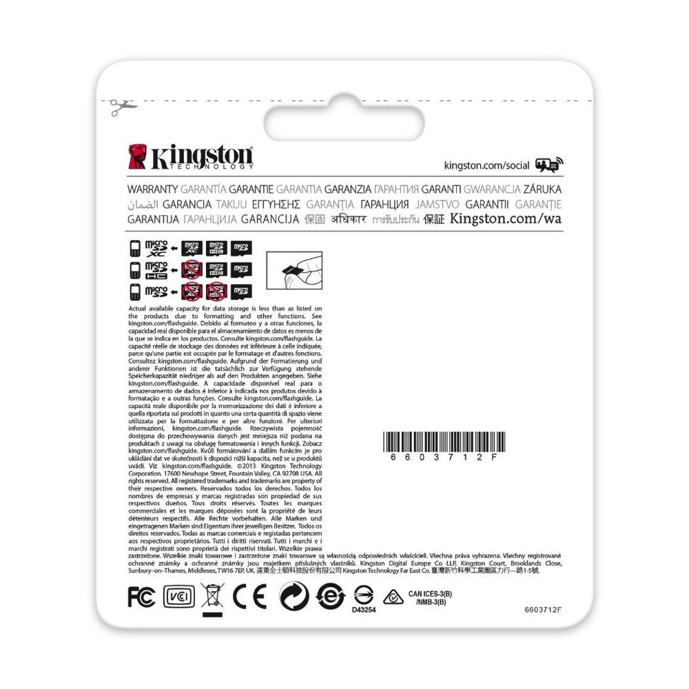 Kingston microSDXC Class 10 UHS-I Card 128GB