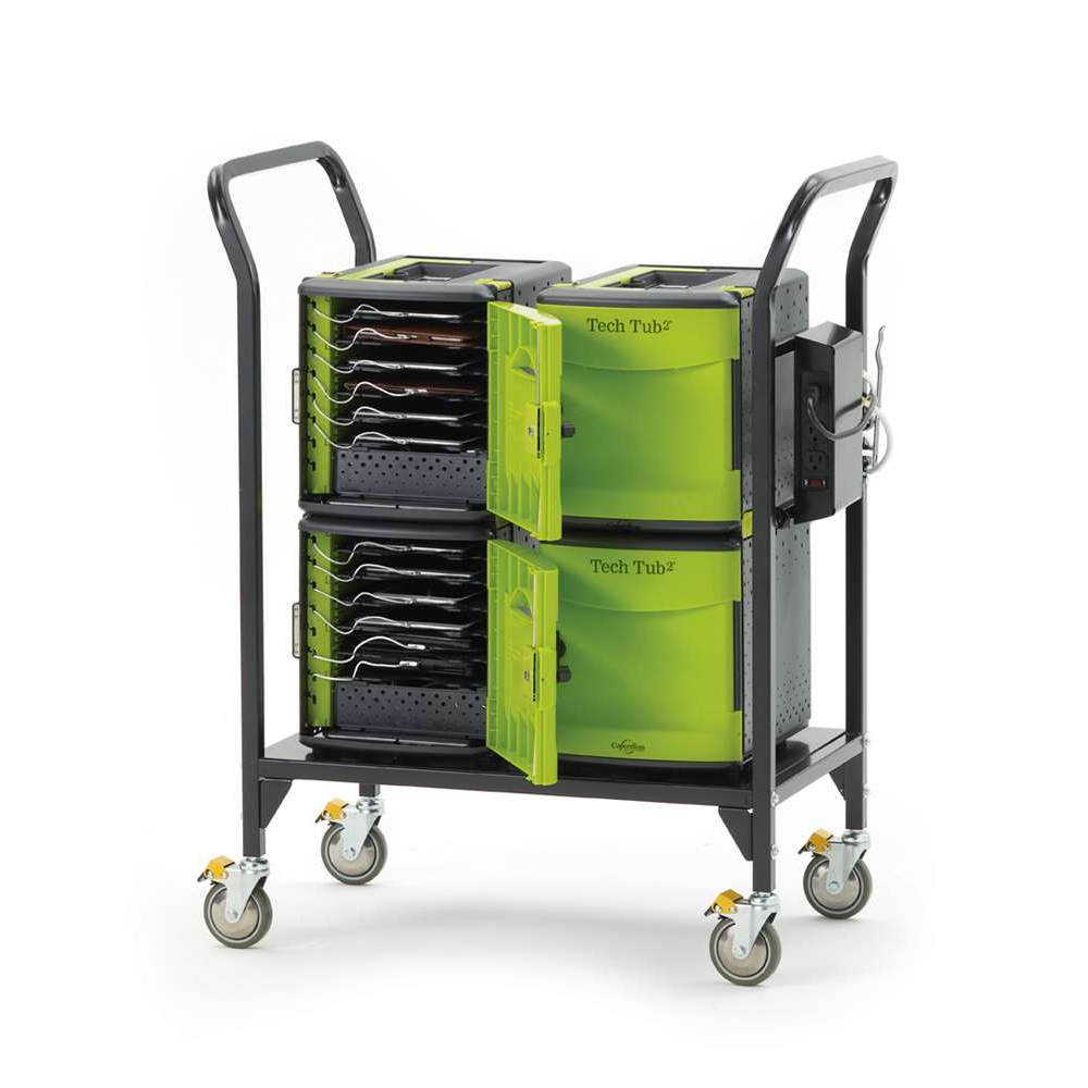 Tech Tub2 Modular Cart: Holds 24 Devices