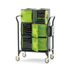 Tech Tub2 Modular Cart with Syncing USB Hub: Holds 32 Devices
