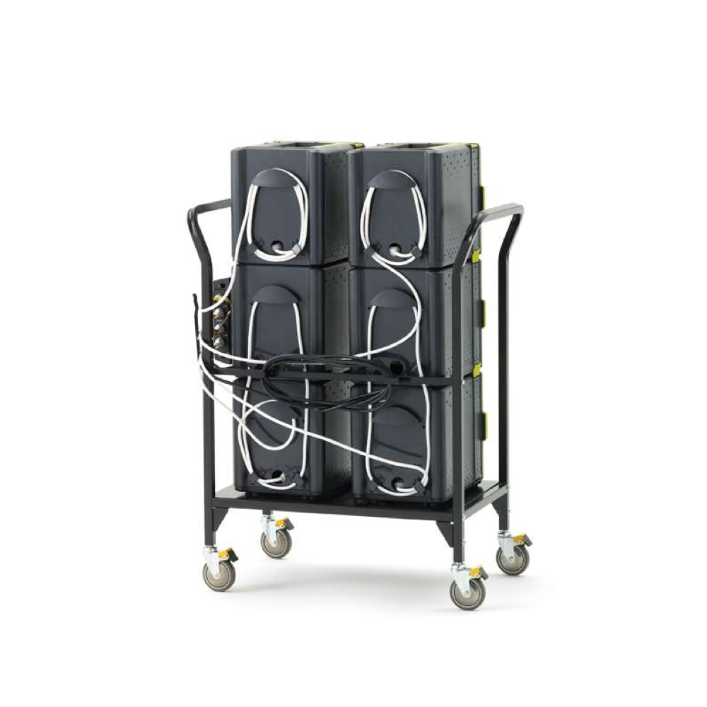 Tech Tub2 Modular Cart with Syncing USB Hub: Holds 32 Devices